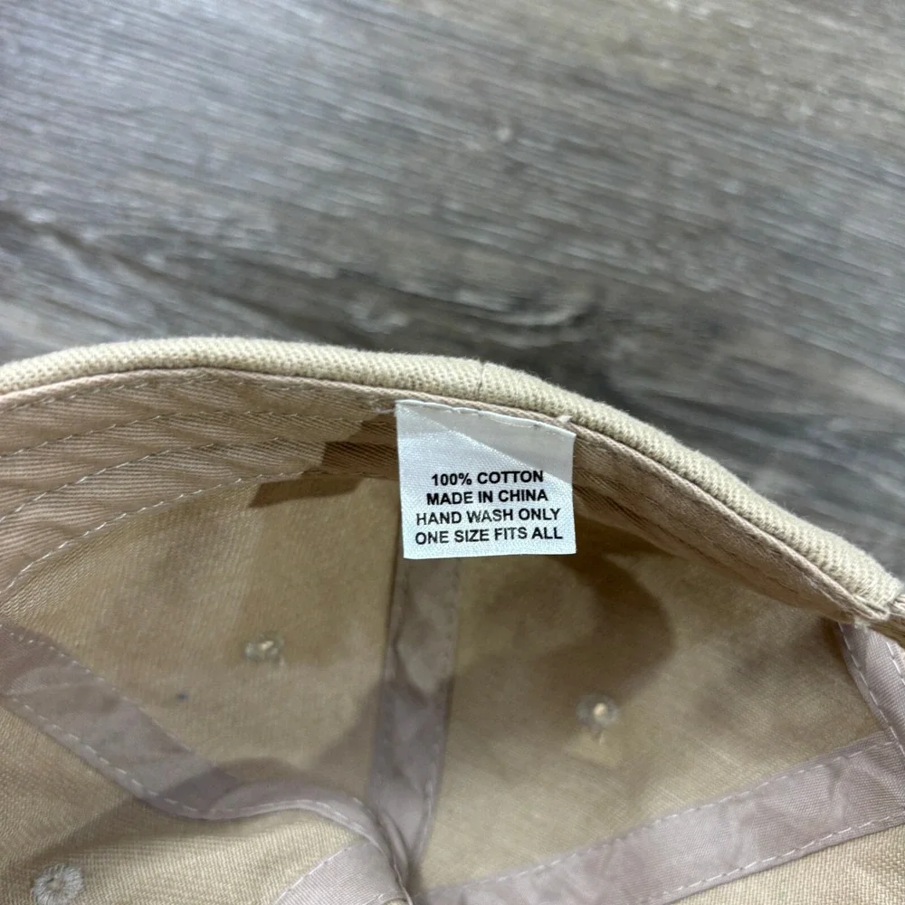 Alpha Tau Omega Hat Cap Strap Back Brown Tan One Size‎ Adjustable